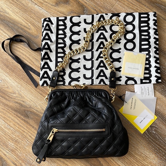 Marc Jacobs RE EDITION QUILTED LEATHER LITTLE STAM BAG NWT Bags
